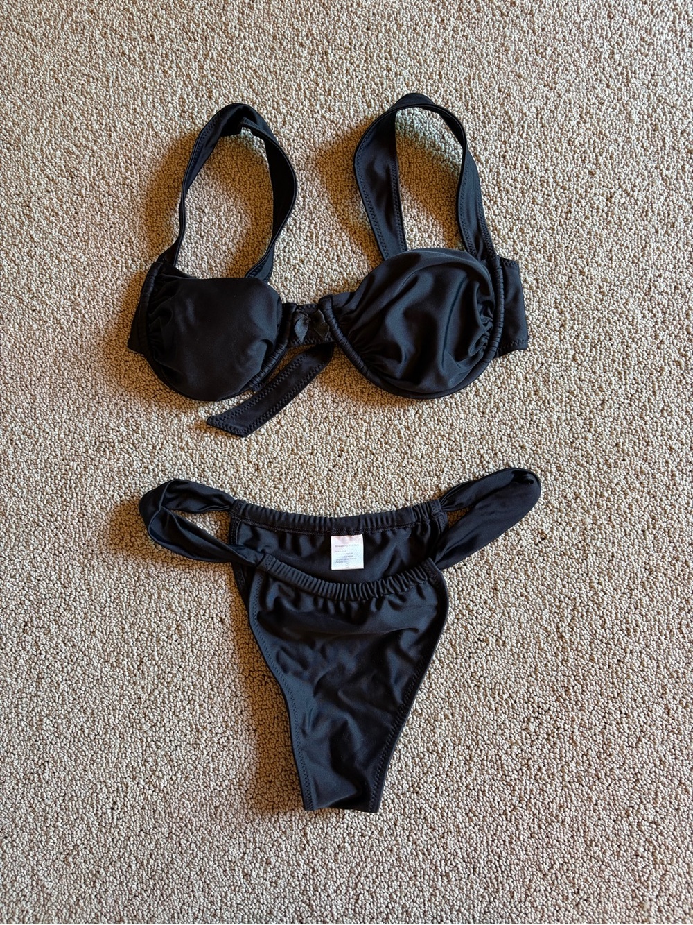 Strawberry Milk Mob Black Bikini Set Rosalia